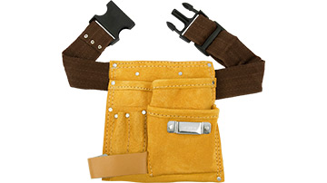 06403 Leather tool apron_  3 pocket