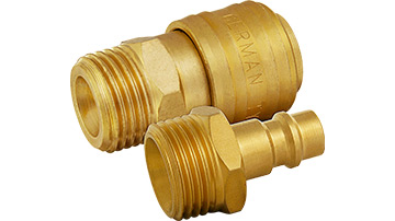 32032-W Quick coupler & connector 1/2"_male thread_brass