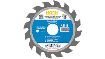 42111 Circular saw blade for wood 115x22.2mm-(16T)_carbide tips