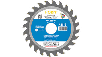 42112 Circular saw blade for wood 115x22.2mm-(24T)_carbide tips